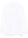 Saint Laurent Stripe-jacquard Shirt In White