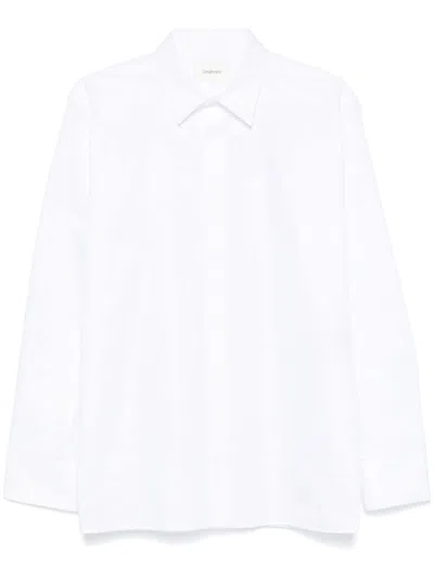 Saint Laurent Stripe-jacquard Shirt In White