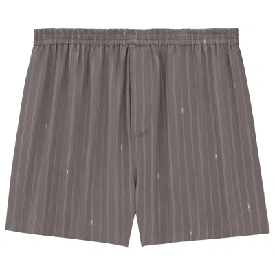 Pre-owned Saint Laurent Stripe Shorts 'grey/white' | Men's Size Xl