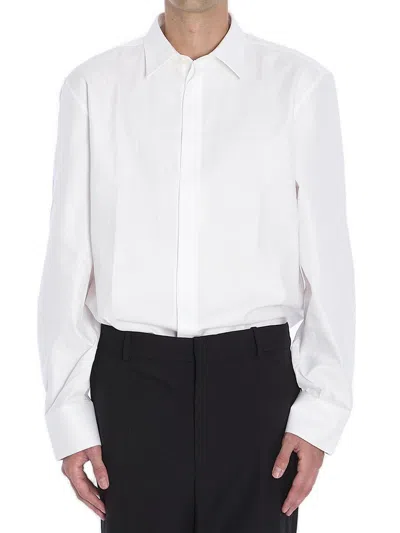 SAINT LAURENT STRIPED BUTTON-UP SHIRT