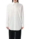 Saint Laurent White Cotton Poplin Cassandre Shirt