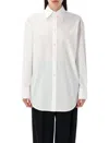 Saint Laurent White Cotton Poplin Cassandre Shirt