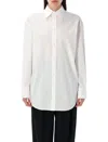 Saint Laurent White Cotton Poplin Cassandre Shirt