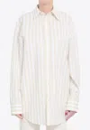 Saint Laurent Striped Cassandre Shirt