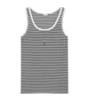 Saint Laurent Women's Cassandre Tank Top In Black