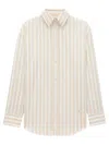 Saint Laurent Striped Cotton Cassandre Shirt