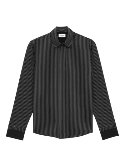 Saint Laurent Striped Long-sleeved Shirt