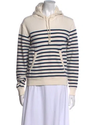 Pre-owned Saint Laurent Striped Mock Neck Sweatshirt