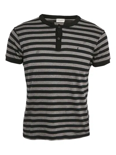 Pre-owned Saint Laurent Striped Polo Shirt