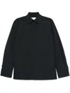 Saint Laurent Ysl Pinstriped Silk Shirt