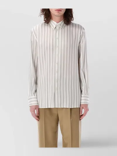 Saint Laurent Striped Shirt Long Sleeves In Multi