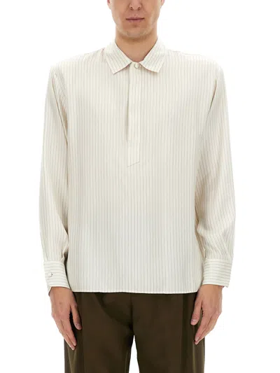 SAINT LAURENT STRIPED TUNIC SHIRT