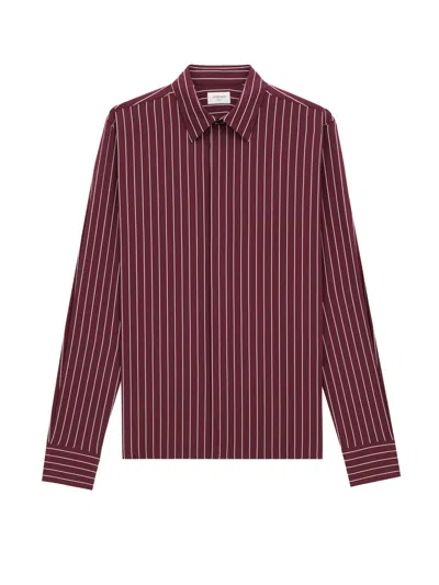 Saint Laurent Striped Viscose Shirt In Multi