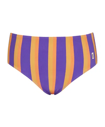 Saint Laurent Stripped Swimsuit In Multi