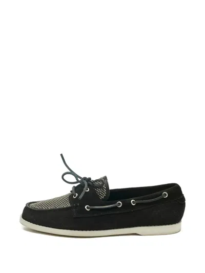 Pre-owned Saint Laurent Stud-embellished Loafers In Black