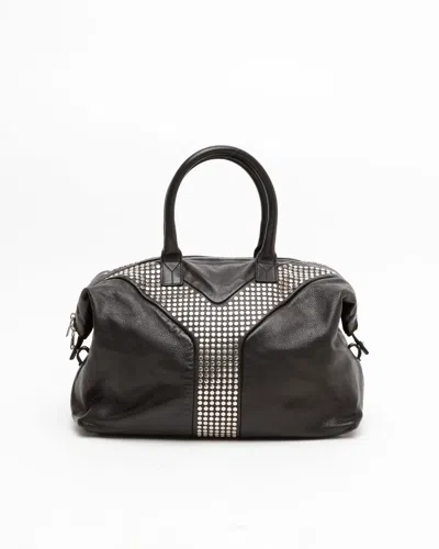 Saint Laurent Studded Easy Y Boston Bag