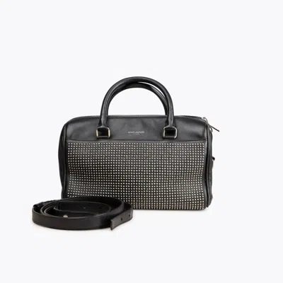 Saint Laurent Studded Paris Baby Duffle Bag