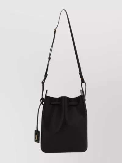 Saint Laurent Stylish Leather Bucket Crossbody Bag