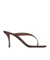 Saint Laurent Sue High-heeled Sandals In Brown