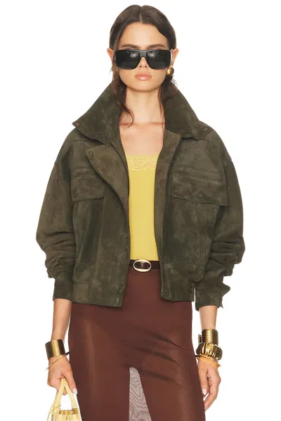 Saint Laurent Suede Bomber