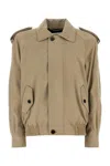 Saint Laurent Cappuccino Leather Jacket