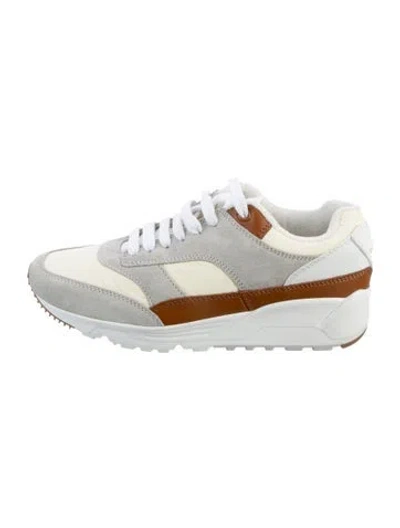 Pre-owned Saint Laurent Suede Colorblock Pattern Sneakers