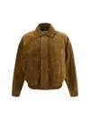 Saint Laurent Contemporary Silhouette Suede Jacket