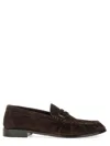 Saint Laurent Suede "laurent" Loafer In Brown