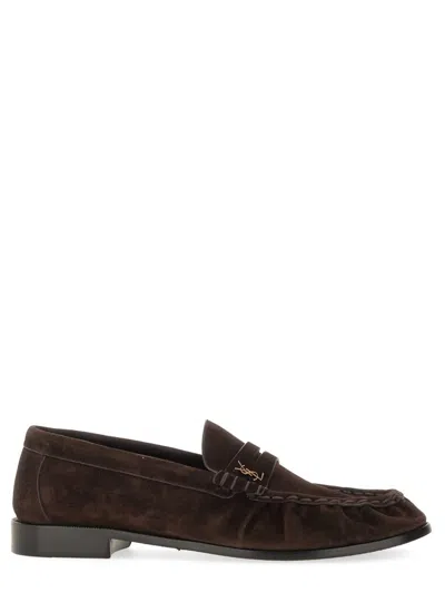 SAINT LAURENT SAINT LAURENT SUEDE "LAURENT" LOAFER