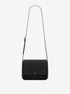Saint Laurent Suede Messenger Shoulder Bag In Black