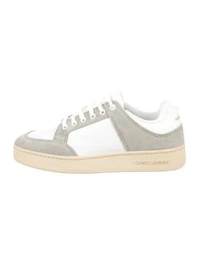 Pre-owned Saint Laurent Suede Sneakers W/ Tags In Grey