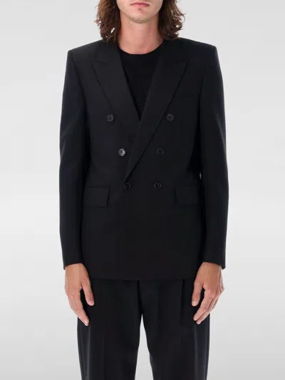 Saint Laurent Wool Gabardine Blazer In Black