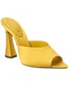 Saint Laurent Suite 105 Satin Mule In Yellow