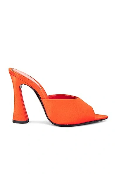 Saint Laurent Suite Mule Sandal In Arancio