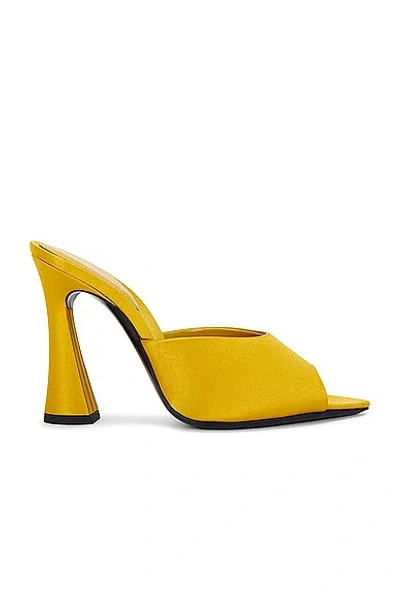 Saint Laurent Suite Mule Sandal In Yellow