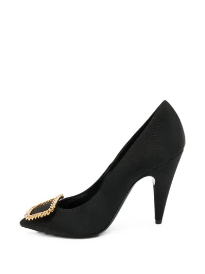 Pre-owned Saint Laurent Sulpice Chain-link Pumps In Black