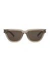 Saint Laurent Sulpice Sl 462 017 Square Sunglasses In Taupe