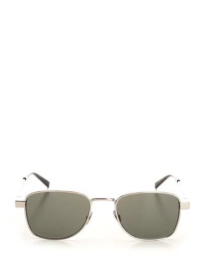 Saint Laurent Sun Sl 741 Glasses Silver In Gray