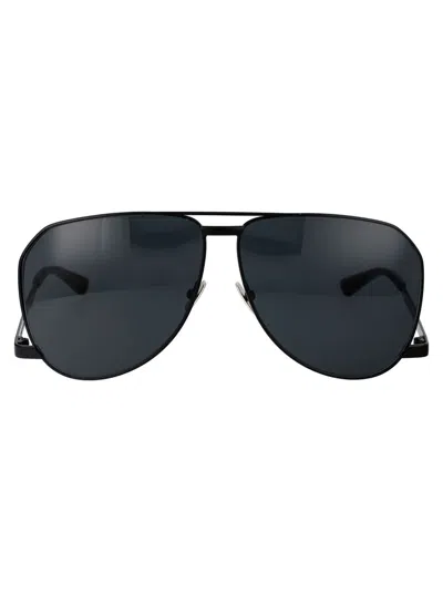 Saint Laurent Sl 690 Dust Sunglasses In 001 Black Black Black