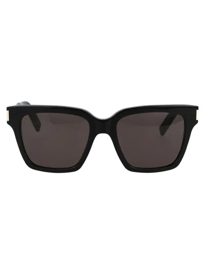 Saint Laurent Eyewear Square Frame Sunglasses In Black