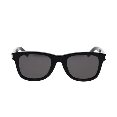 Saint Laurent Sunglasses In 002 Black Black Grey