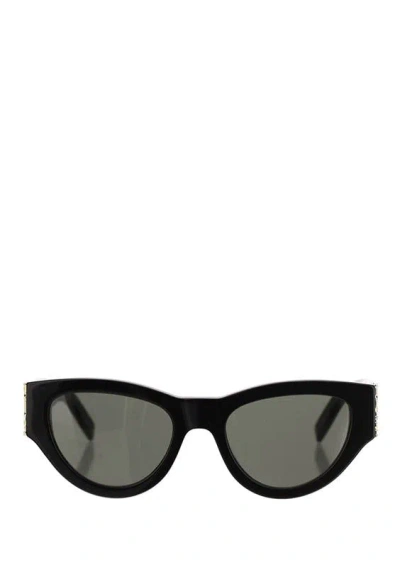 Saint Laurent Cat-eye Sunglasses In Black Black Black