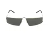 Saint Laurent Square-frame Metal Sunglasses With Non-polarized Lenses