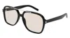 Saint Laurent Eyewear Rectangular Frame Sunglasses In Black