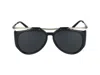 Saint Laurent Black Gold Black Metal Sunglasses In Black
