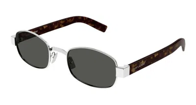 Saint Laurent Sunglasses In Metallic