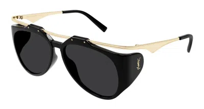 Saint Laurent Sunglasses In Black