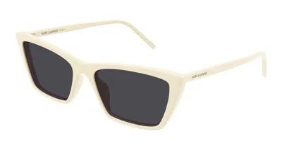 Saint Laurent Sunglasses In Metallic