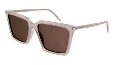 Saint Laurent Sunglasses In Brown
