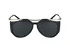 Saint Laurent Black Gold Black Metal Sunglasses In Black